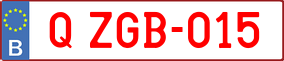 Trailer License Plate